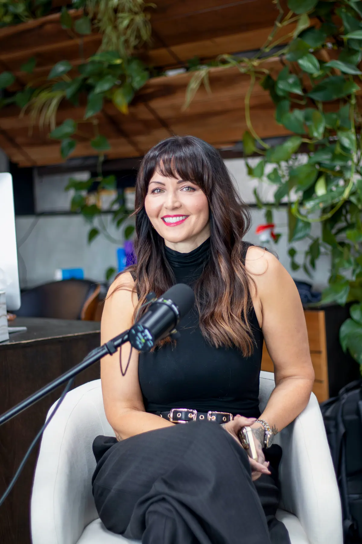 An INSPIRED Vibe co-founder at the microphone